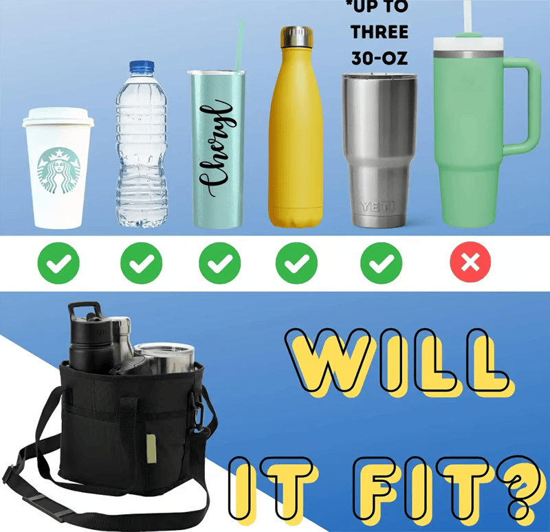 Family Size 4 Compartment Drink Bag