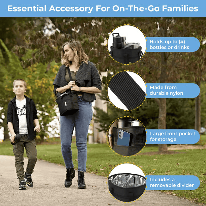 Family Size 4 Compartment Drink Bag