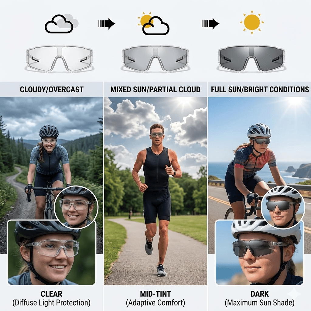 ☀️🕶️UV400 Photochromic Polarized Safety Glasses – 🥇Intelligent Eyewear That Adapts To Your Environment