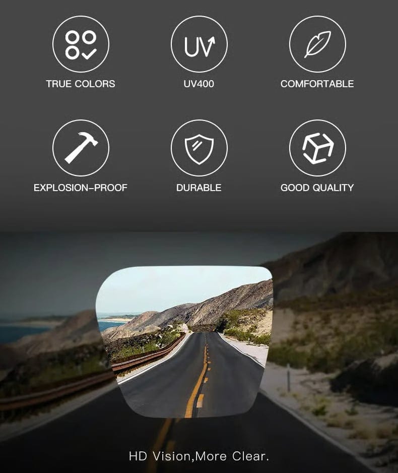 ☀️🕶️UV400 Photochromic Polarized Safety Glasses – 🥇Intelligent Eyewear That Adapts To Your Environment