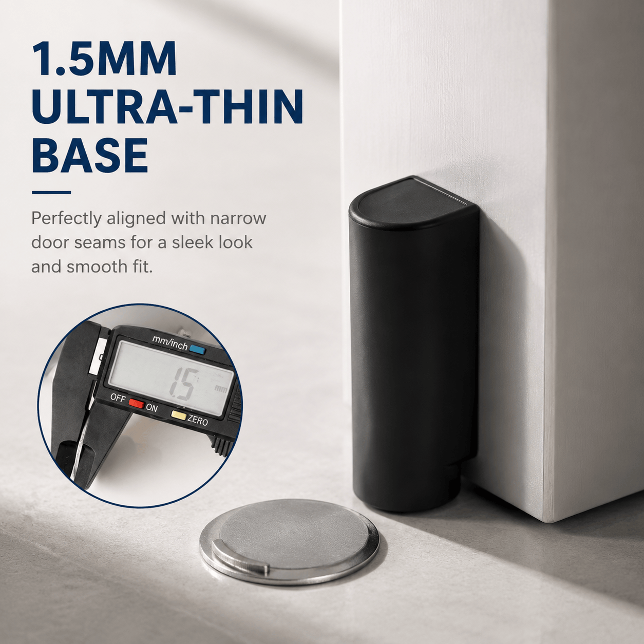 Ultra-thin magnetic door stopper