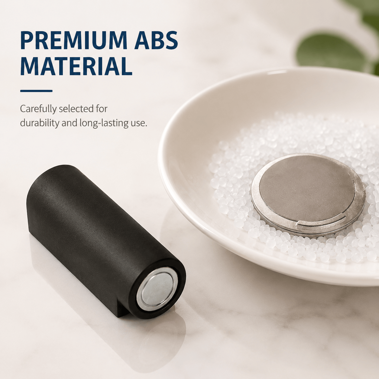 Ultra-thin magnetic door stopper