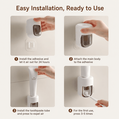 Wall Mounted Toothpaste Dispenser