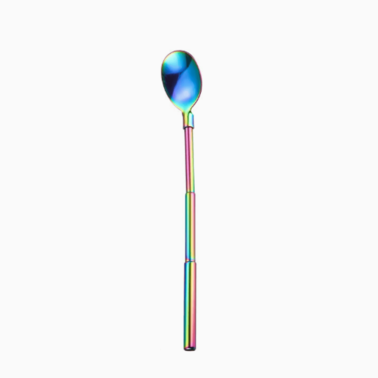 3-in-1 Pocket-Sized & Extendable Premium Stainless Steel Reusable Spoon & Straw