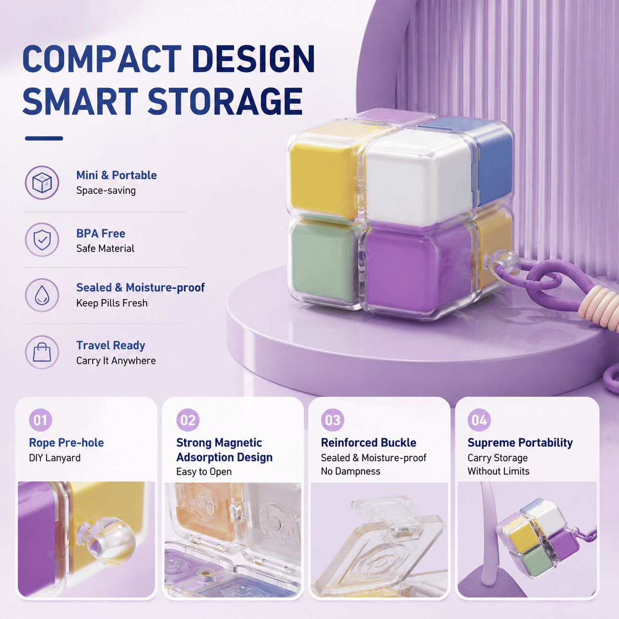Modular Magnetic Pill Organizer