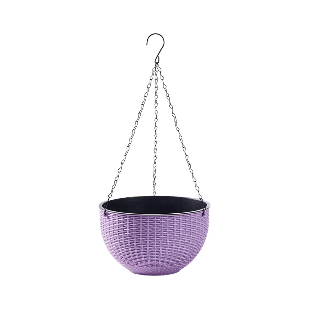 Limited-Time Deal | 15-Day Self-Watering Woven Hanging Planter
