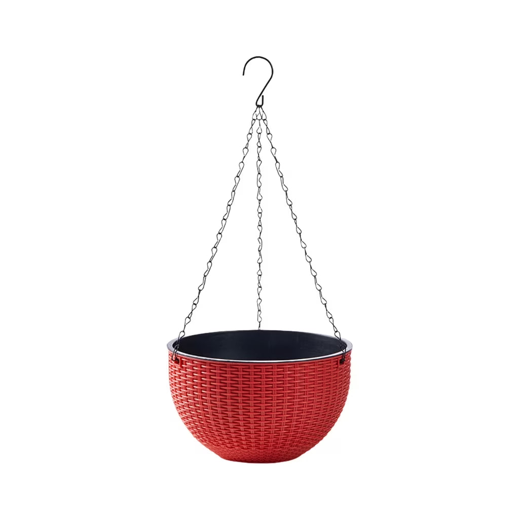 Limited-Time Deal | 15-Day Self-Watering Woven Hanging Planter