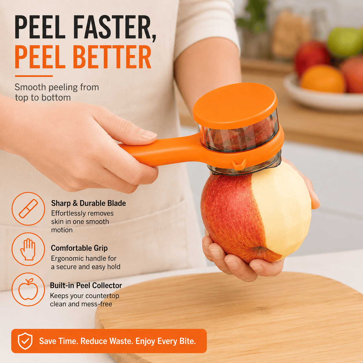 PeelKeeper-Keep Every Peel. Keep Your Kitchen Clean.Vegetable Peeler
