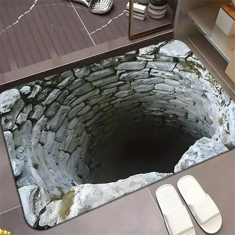 Endless Abyss Illusion Doormat - Mind-Bending 3D Visual Effect