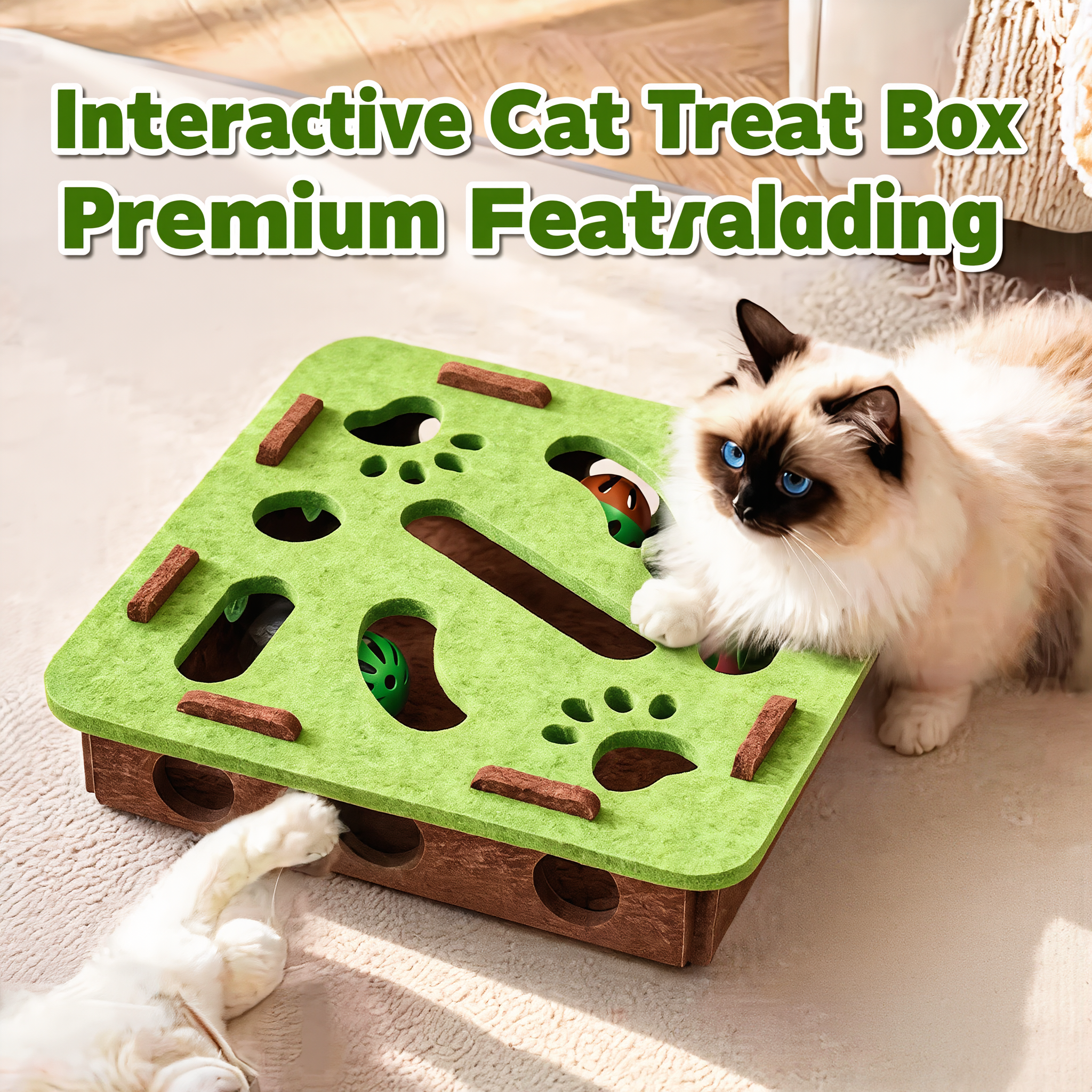 🐱Cat Toy Box with Interactive Maze