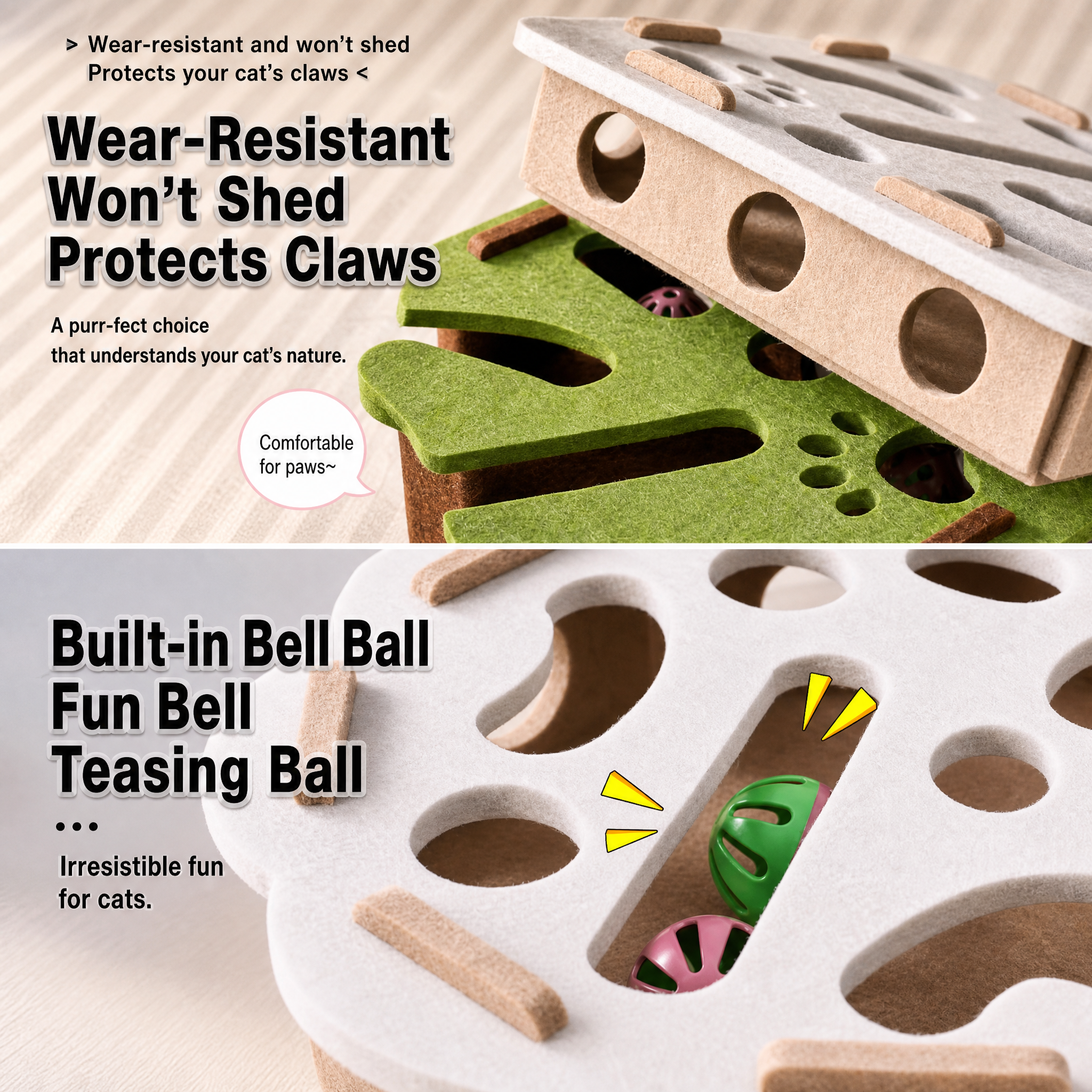 🐱Cat Toy Box with Interactive Maze