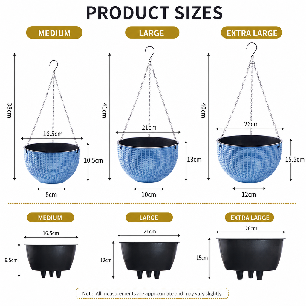 Limited-Time Deal | 15-Day Self-Watering Woven Hanging Planter