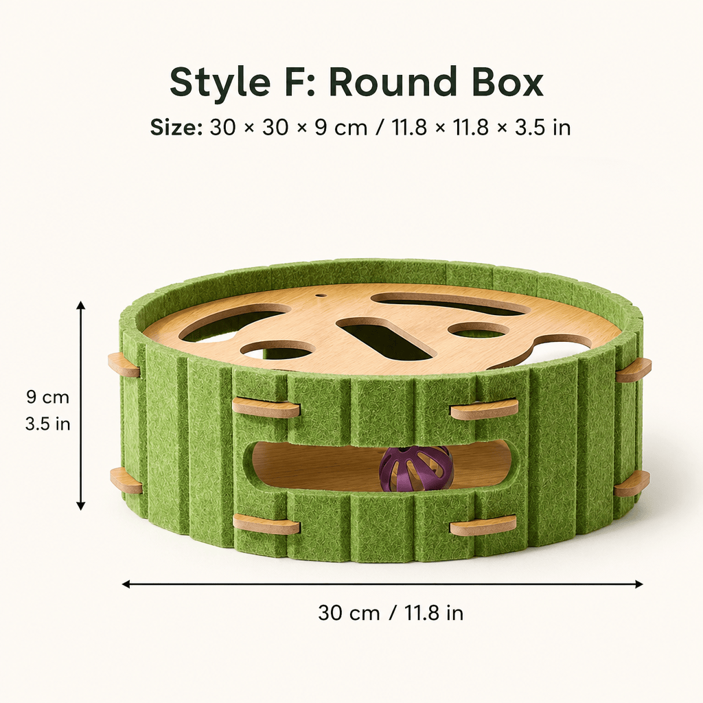 🔥 50% OFF 🐱 Interactive Cat Hide-and-Seek Toy Box with Felt Scratcher