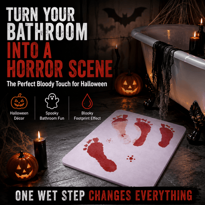 Water-Activated Bloody Bath Mat