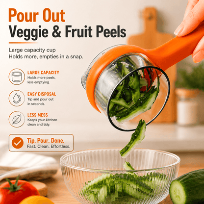 PeelKeeper-Keep Every Peel. Keep Your Kitchen Clean.Vegetable Peeler