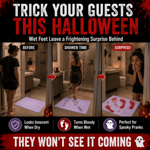 Water-Activated Bloody Bath Mat