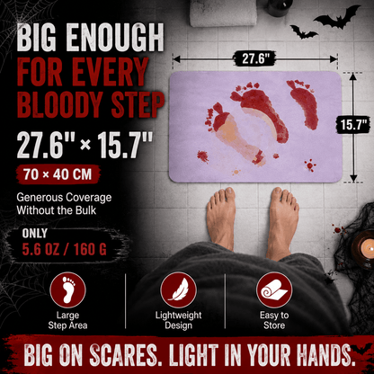 Water-Activated Bloody Bath Mat