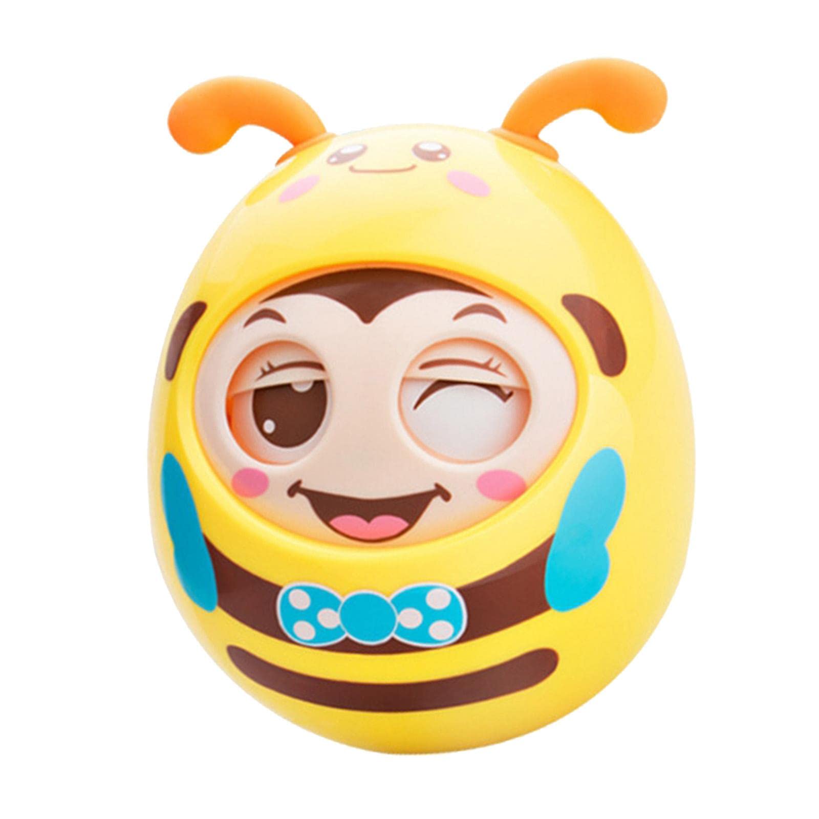 Roly Poly Baby Toy Soothing Tinkling Winking Early Educational Teething Tool