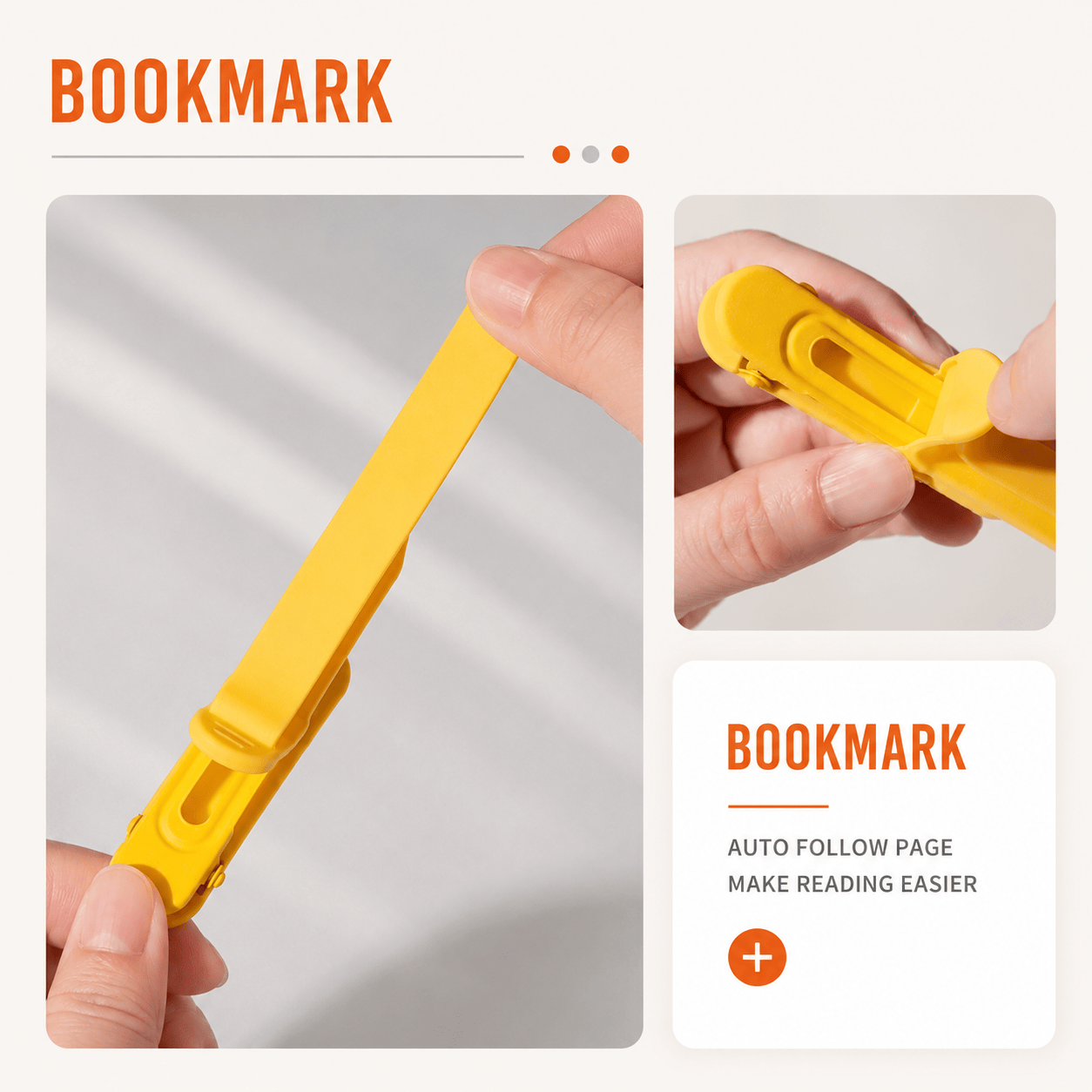Auto-Follow Bookmark(3pc)🔖Never Lose Your Place Again.