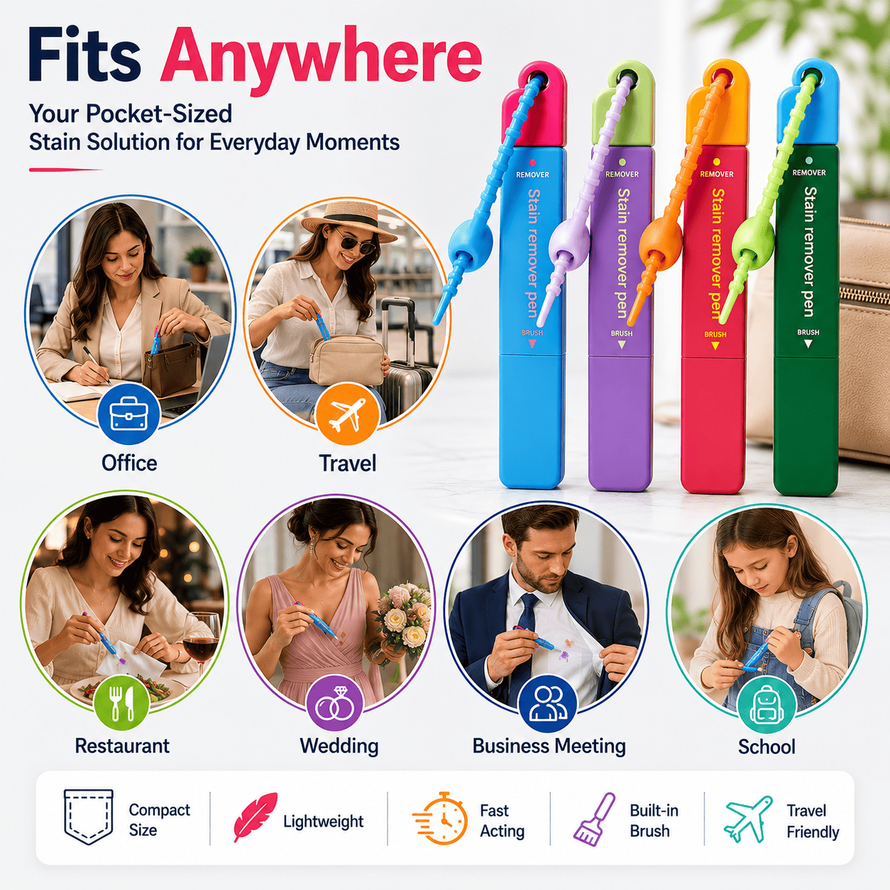 Portable Instant Stain Remover Pen for Clothes