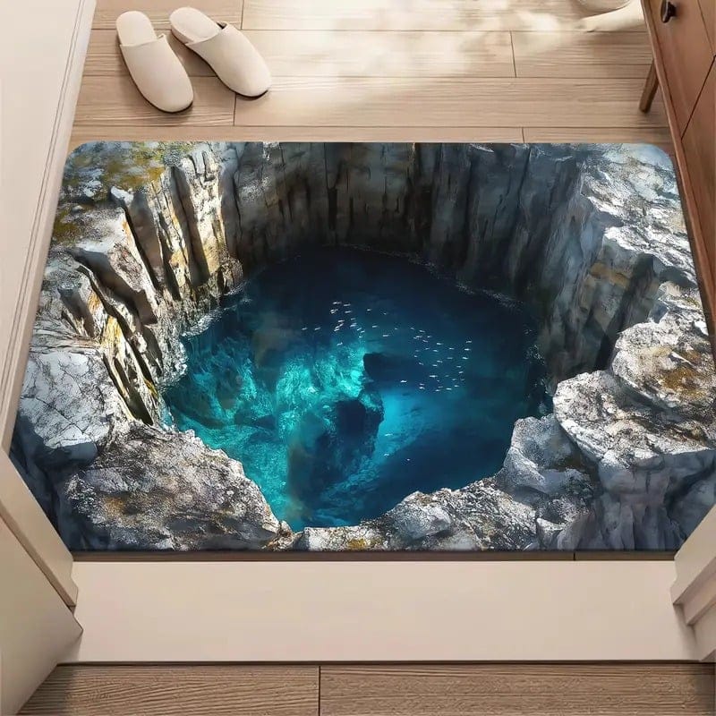 Endless Abyss Illusion Doormat - Mind-Bending 3D Visual Effect
