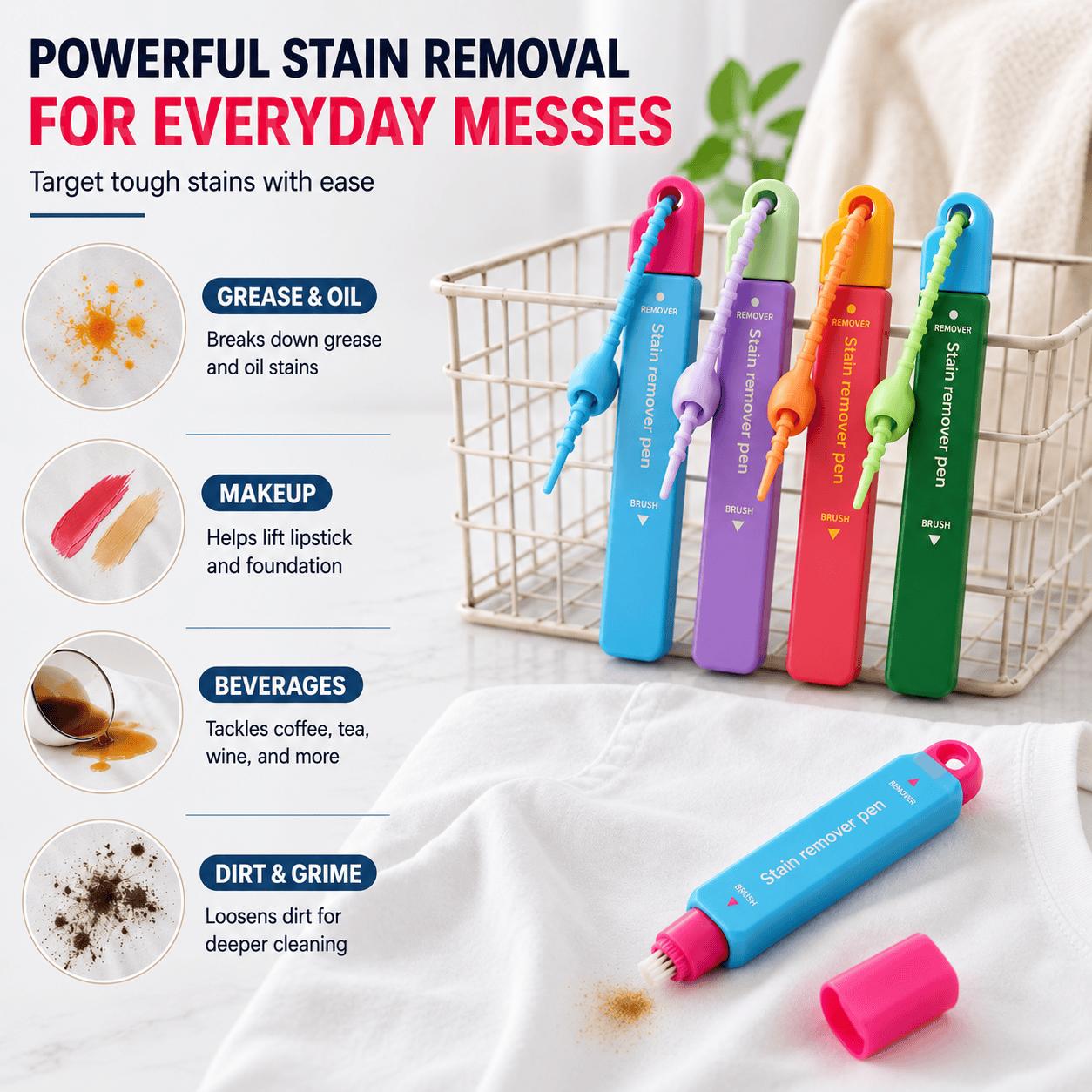 Portable Instant Stain Remover Pen for Clothes