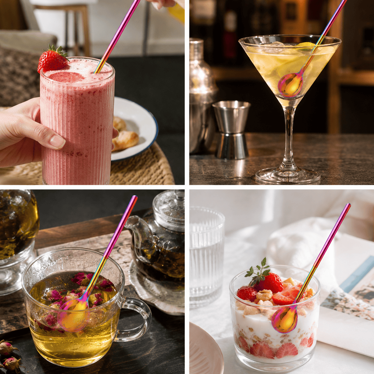 2-in-1 Stainless Steel Spoon Straw🥂Buy One, Share One,🎉 BUY 1 GET 1 FREE