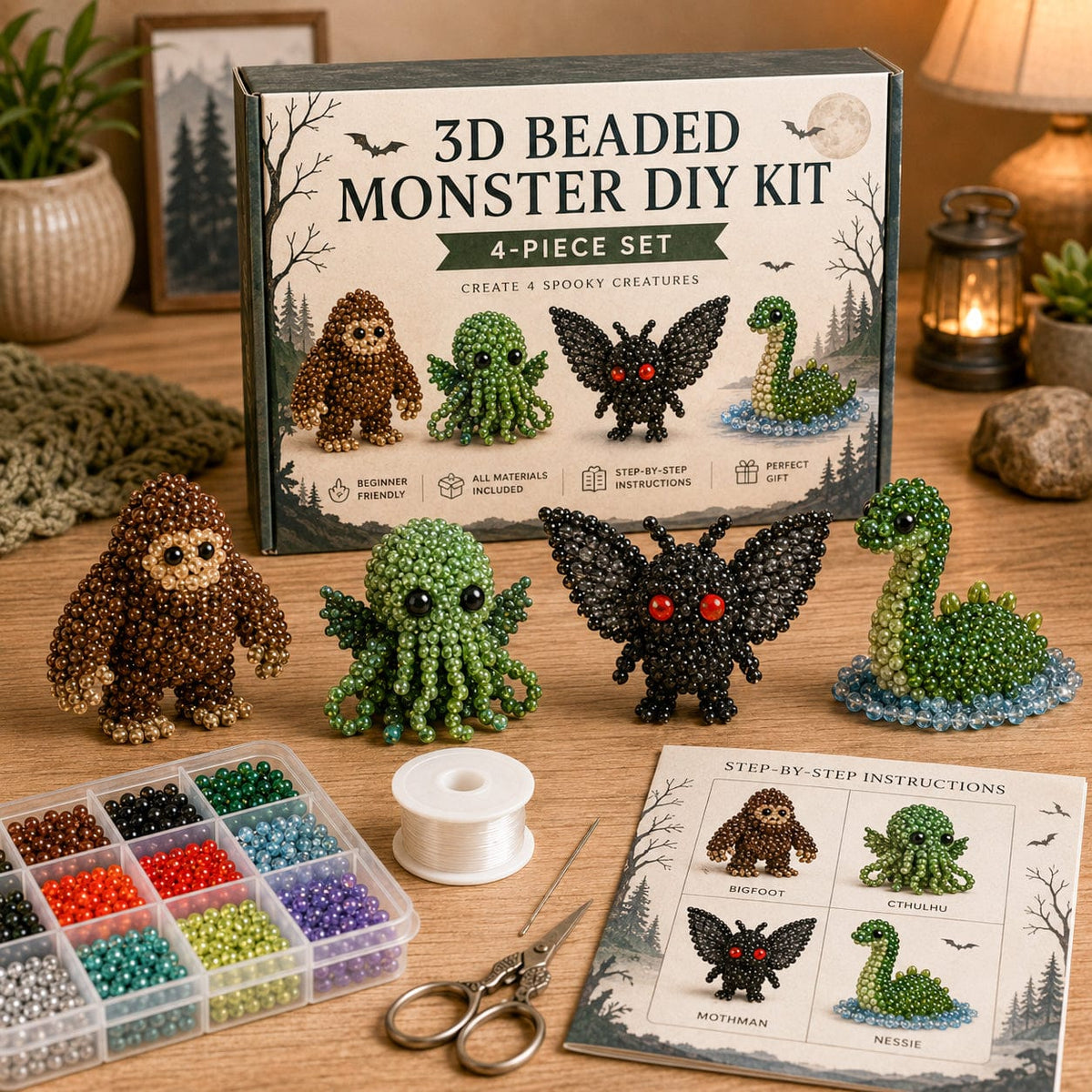 🧵🐦 3D Beaded Animal DIY Kit | Perfect Gift for Craft & Animal Lovers ✨