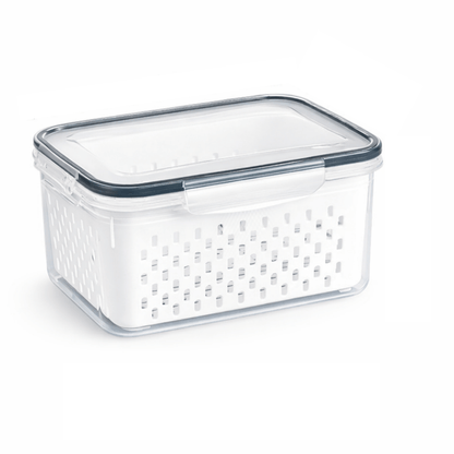 4-in-1 Produce Storage Containers (3-Pack Set) | Wash • Drain • Store • Keep Fresh
