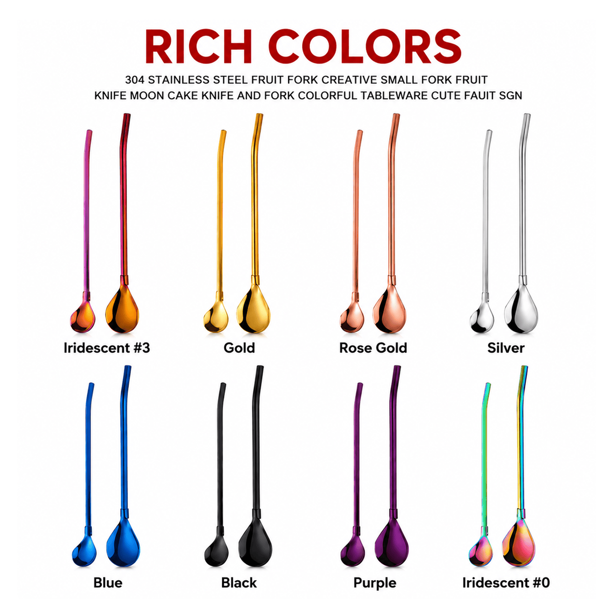 2-in-1 Stainless Steel Spoon Straw🥂Buy One, Share One,🎉 BUY 1 GET 1 FREE