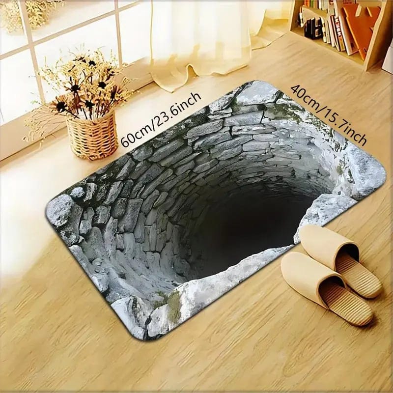 Endless Abyss Illusion Doormat - Mind-Bending 3D Visual Effect
