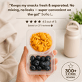 2-Compartment Disposable Snack Containers