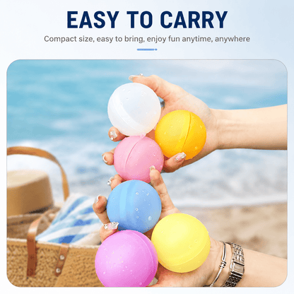 Reusable Magnetic-Free Silicone Water Ball