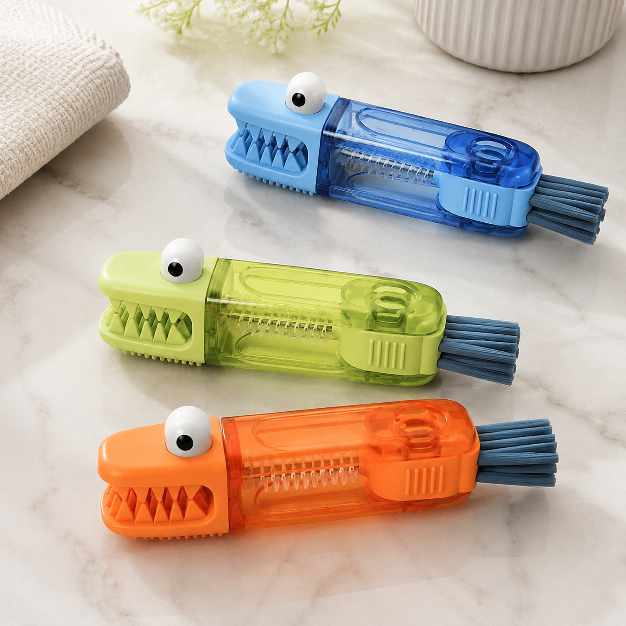 Crocodile Design 3-in-1 Cleaning Brush (3pc)