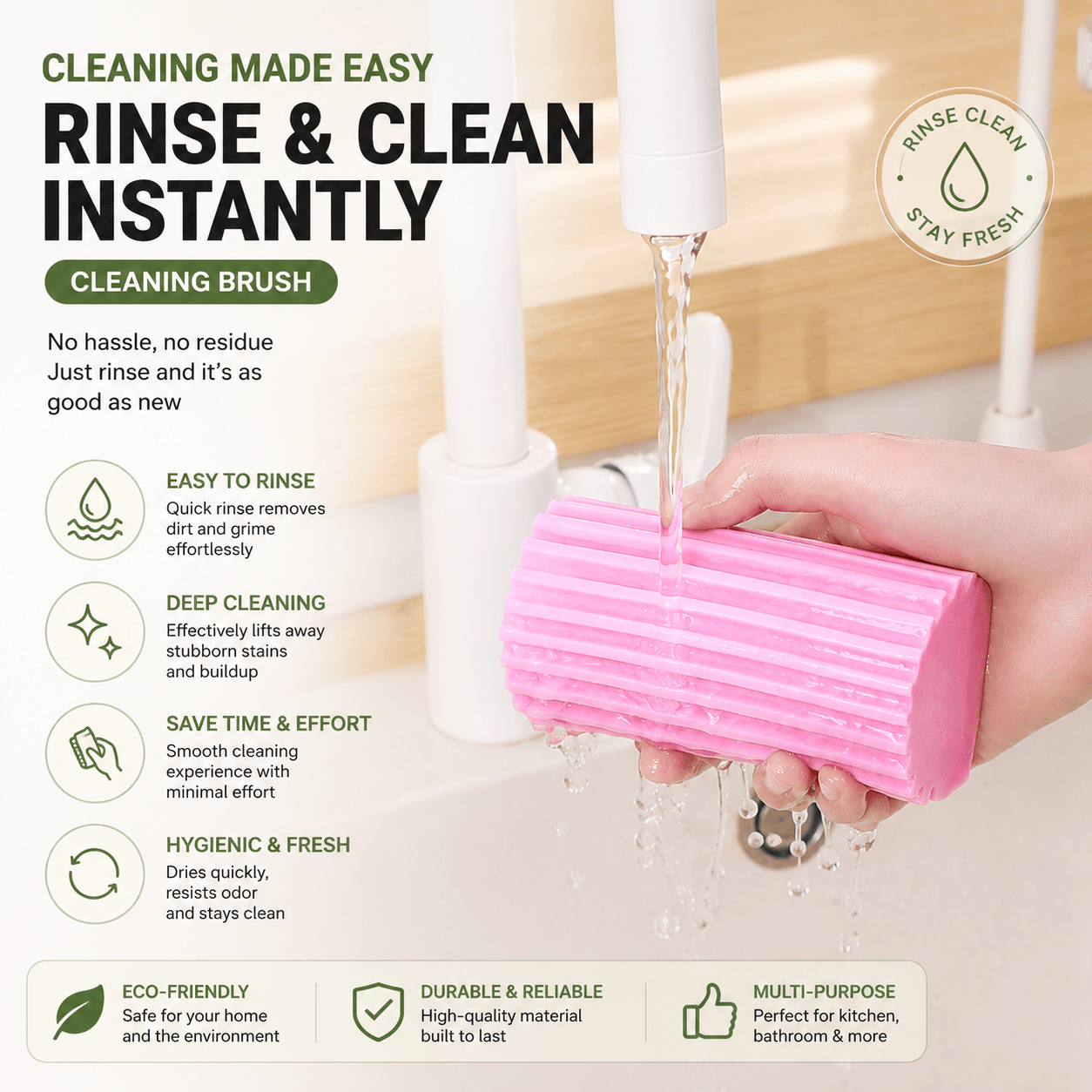 High-Density Cleaning Sponge