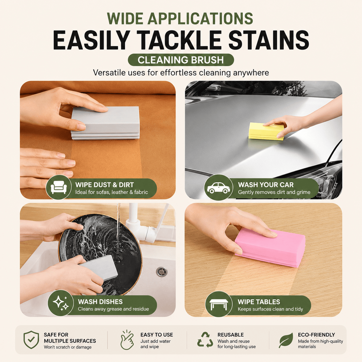 High-Density Cleaning Sponge