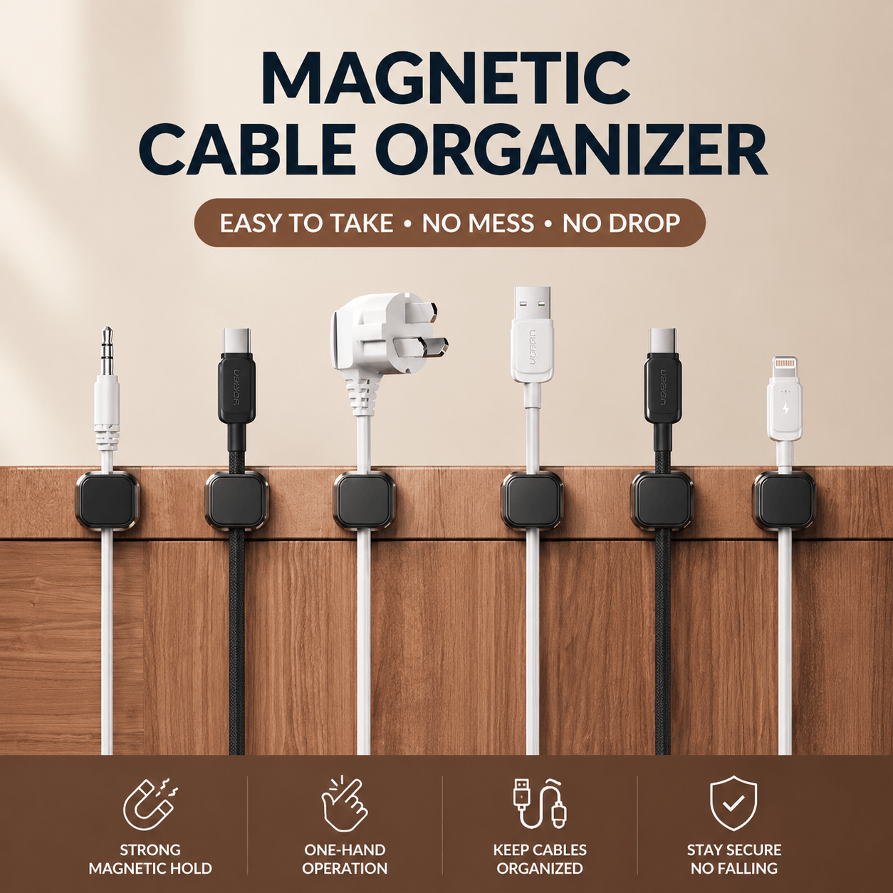 Magnetic Cable Clip