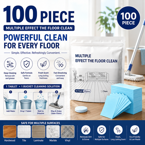 🔥Multi-Surface Floor Cleaning Tablets – Concentrated Cleaner for Hardwood, Tile, Laminate & More