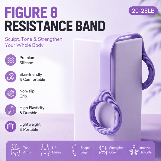 💦Figure 8 Resistance Bands – Silicone Exercise Bands for Women💦💦