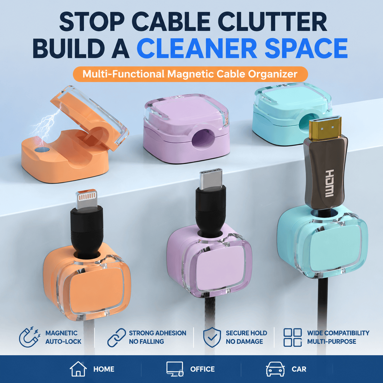 Magnetic Cable Clip