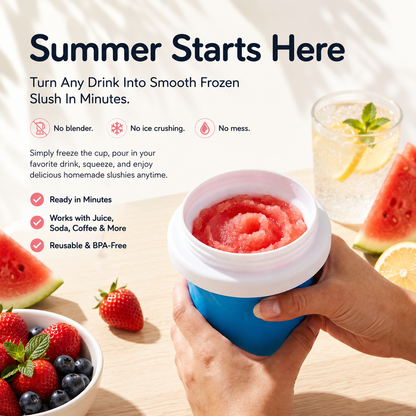 Freeze and Squeeze Homemade Slushy Cup