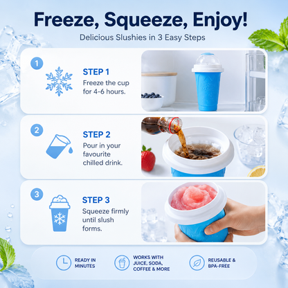 Freeze and Squeeze Homemade Slushy Cup