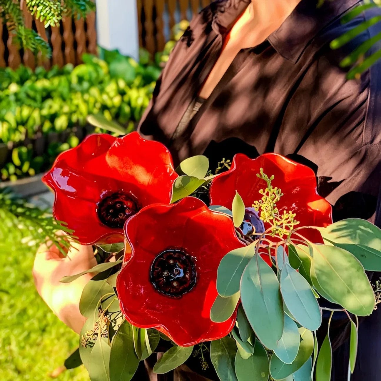 Handmade Flower Garden Stake🐦