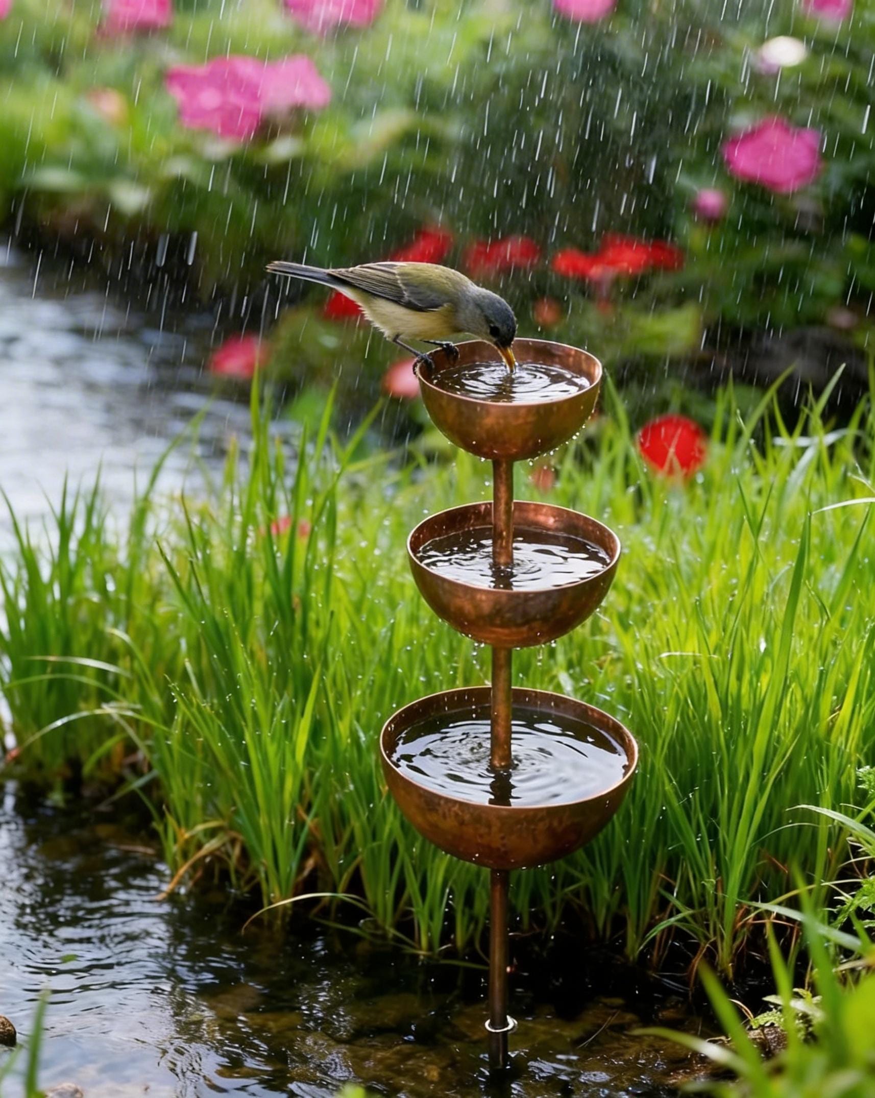 Handmade Flower Garden Stake🐦