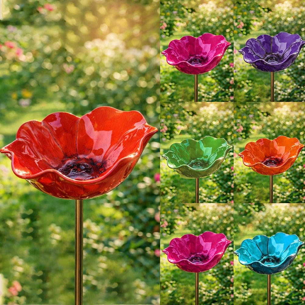 Handmade Flower Garden Stake🐦