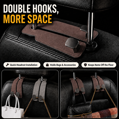 🔥🚗Car Seat Back Storage Hook 💥Double Hook Holder for Convenient Storage