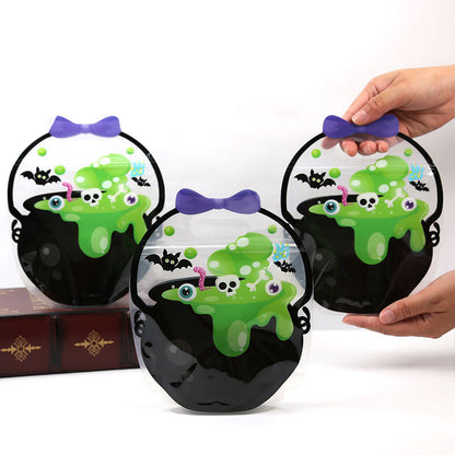 Halloween Pumpkin & Cauldron Treat Bags for Kids – Reusable Trick-or-Treat Candy Goodie Bags