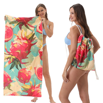 🌊 2-in-1 Organic Cotton Towel Bag