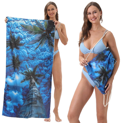 🌊 2-in-1 Organic Cotton Towel Bag