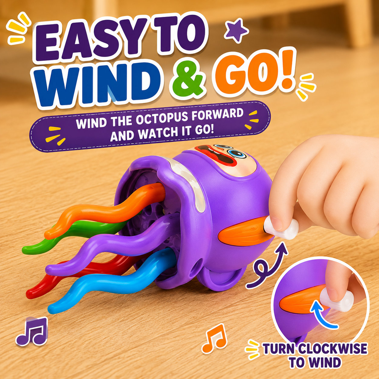 Magical Dancing Octopus Wind-Up Toy for Babies